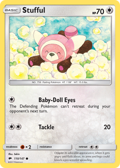 Pokemon Burning Shadows Stufful - 110