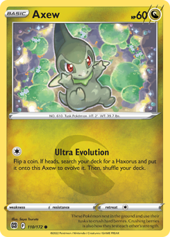 Pokemon Brilliant Stars Axew - 110
