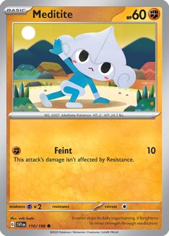 Pokemon Scarlet & Violet Meditite - 110