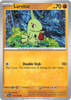 Pokemon Paldea Evolved Larvitar - 110