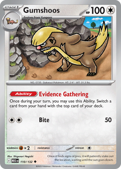 Pokemon Mega Evolution Gumshoos - 110