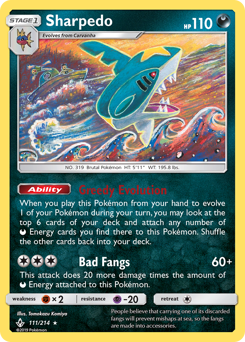Pokemon Unbroken Bonds Sharpedo - 111