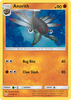 Pokemon Cosmic Eclipse Anorith - 111