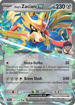 Pokemon Journey Together Hop's Zacian ex - 111
