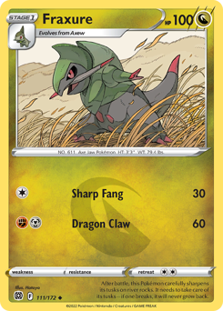 Pokemon Brilliant Stars Fraxure - 111