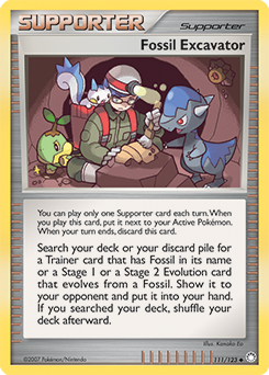 Pokemon Mysterious Treasures Fossil Excavator - 111