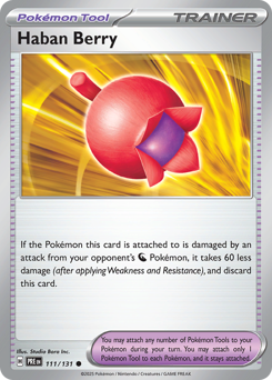 Pokemon Prismatic Evolutions Haban Berry - 111