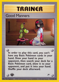 Pokemon Gym Heroes Good Manners - 111