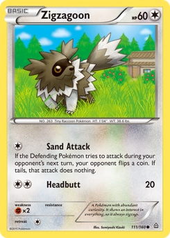 Pokemon Primal Clash Zigzagoon - 111