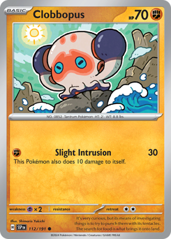 Pokemon Surging Sparks Clobbopus - 112