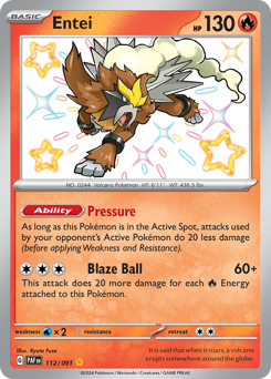 Pokemon Paldean Fates Entei - 112