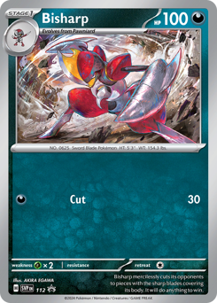 Pokemon Scarlet & Violet Black Star Promos Bisharp - 112