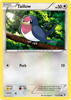 Pokemon Boundaries Crossed Taillow - 112