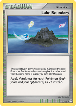 Pokemon Mysterious Treasures Lake Boundary - 112