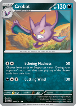 Pokemon Paradox Rift Crobat - 112