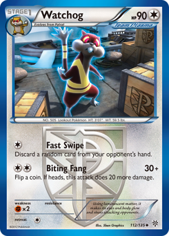 Pokemon Plasma Storm Watchog - 112