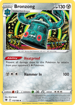 Pokemon Astral Radiance Bronzong - 112