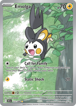 Pokemon Black Bolt Emolga - 112
