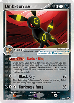 Pokemon Unseen Forces Umbreon ex - 112