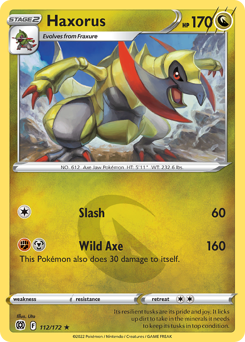 Pokemon Brilliant Stars Haxorus - 112