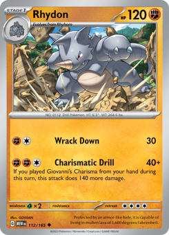 Pokemon 151 Rhydon - 112
