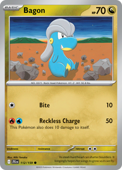Pokemon Journey Together Bagon - 112