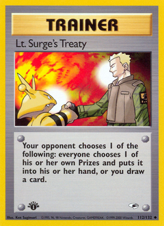 Pokemon Gym Heroes Lt. Surge's Treaty - 112