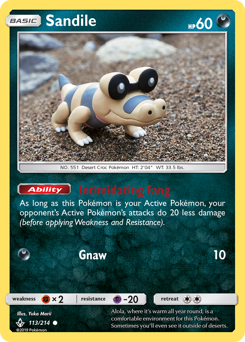Pokemon Unbroken Bonds Sandile - 113
