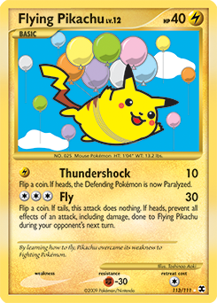 Pokemon Rising Rivals Flying Pikachu - 113
