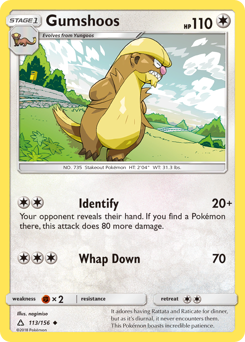 Pokemon Ultra Prism Gumshoos - 113