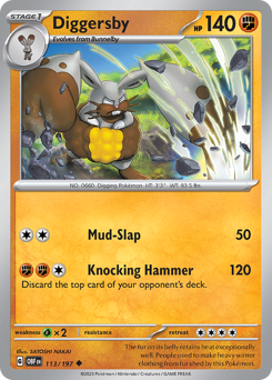Pokemon Obsidian Flames Diggersby - 113