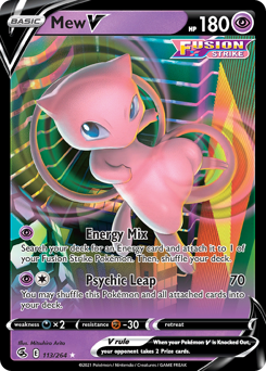 Pokemon Fusion Strike Mew V - 113