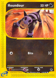 Pokemon Expedition Base Set Houndour - 113