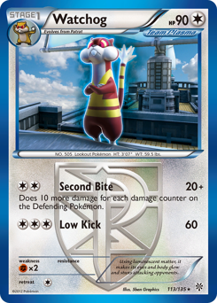 Pokemon Plasma Storm Watchog - 113