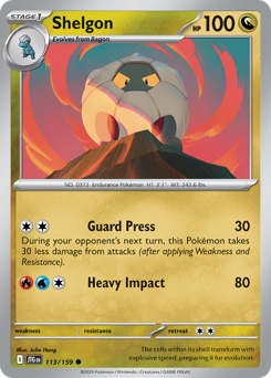 Pokemon Journey Together Shelgon - 113