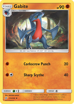 Pokemon Unified Minds Gabite - 113