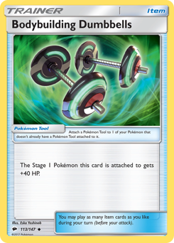 Pokemon Burning Shadows Bodybuilding Dumbbells - 113