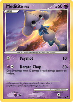 Pokemon Supreme Victors Meditite - 113