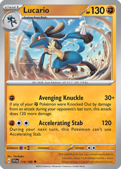 Pokemon Scarlet & Violet Lucario - 114
