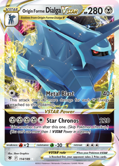 Pokemon Astral Radiance Origin Forme Dialga VSTAR - 114