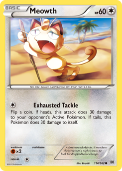 Pokemon BREAKthrough Meowth - 114