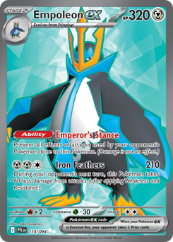 Pokemon Phantasmal Flames Empoleon ex - 114