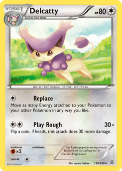 Pokemon Primal Clash Delcatty - 114