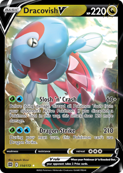 Pokemon Brilliant Stars Dracovish V - 114