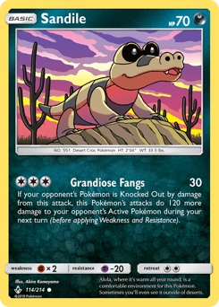 Pokemon Unbroken Bonds Sandile - 114