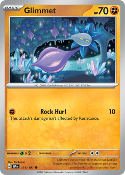 Pokemon Surging Sparks Glimmet - 114