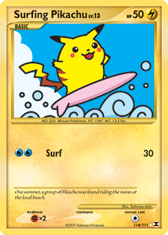 Pokemon Rising Rivals Surfing Pikachu - 114