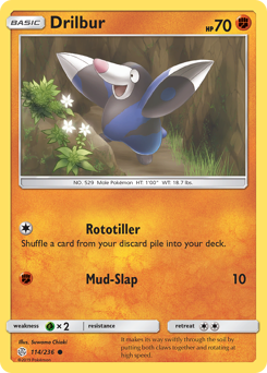 Pokemon Cosmic Eclipse Drilbur - 114