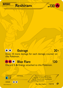 Pokemon Legendary Treasures Reshiram - 114