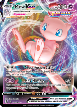 Pokemon Fusion Strike Mew VMAX - 114